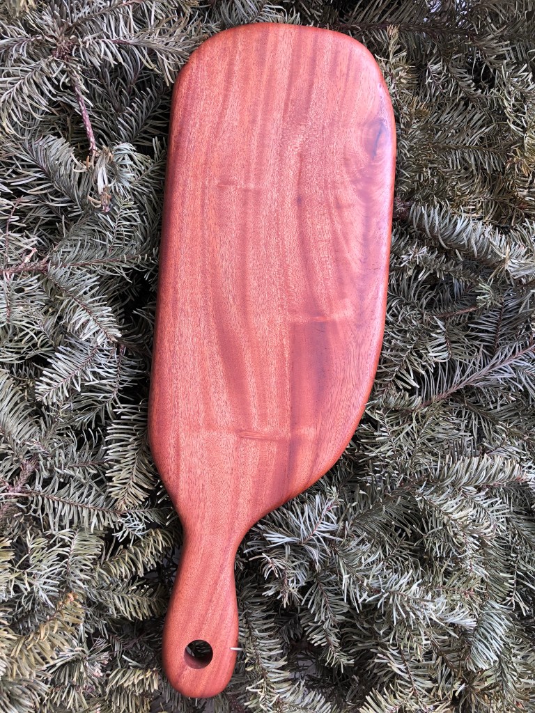 Mahogany cheese board made in Singapore